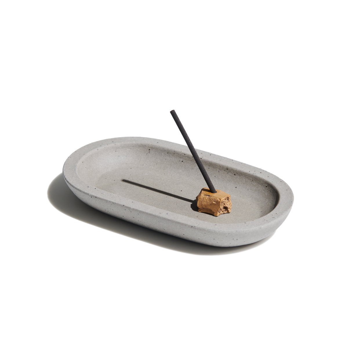 香炉・香皿・香立て - INCENSE STAND PLATE SET (ceramic）#1 グレー